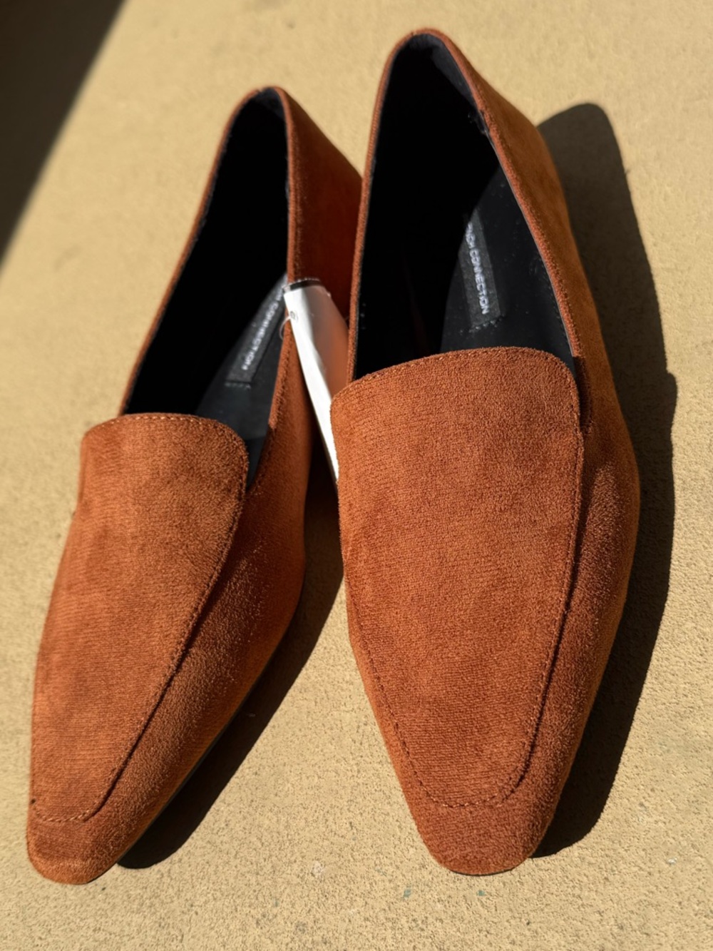 French Connection Women's Suede Loafers in Rust • Zapatos mocasines de mujer - Picture 7 of 15